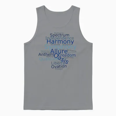 All Royal Caribbean Cruise Ships Unisex Tank Top - Sport Grey