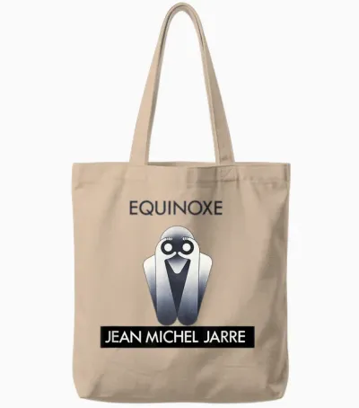 Jean-Michel Jarre T-Shirt, Grey, S Tote Bags - Natural