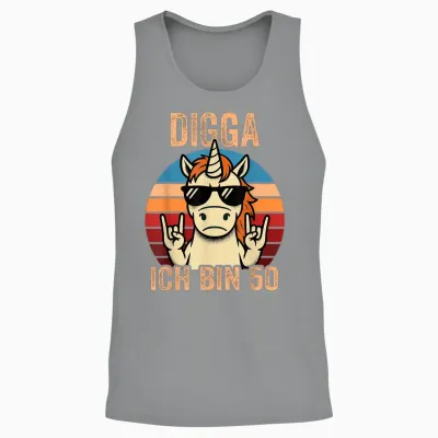 Digga Ich Bin 50 50th Birthday Man Unisex Tank Top - Sport Grey