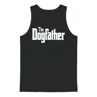 Dog Father Unisex Tank Top - Black