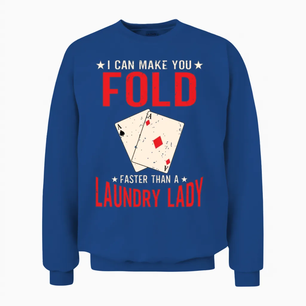 Poker Unisex Sweatshirt in Royal