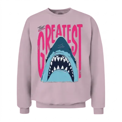 Jaws the Greatest Shark Unisex Sweatshirt - Light Pink