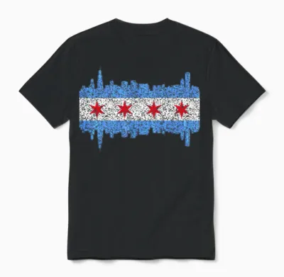 City of Chicago Chicago City Unisex T-Shirt - Black