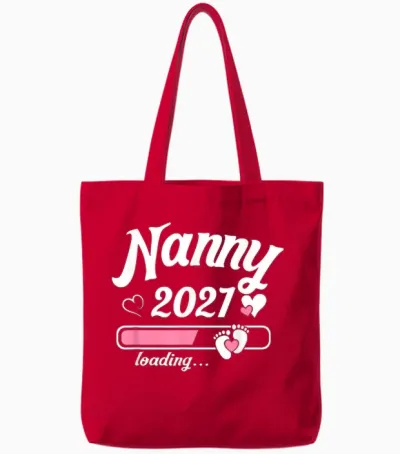 Enceinte Mère Nounou Est. 2027 Future Maman Tote Bags - Red