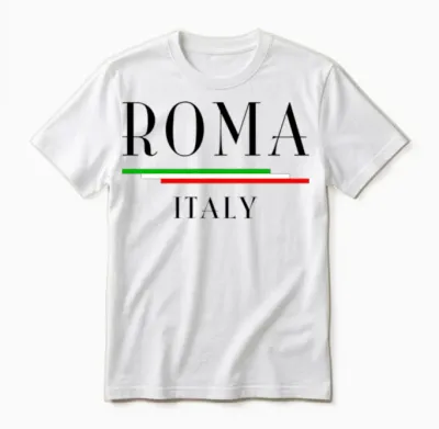 Italia: Roma Italy Unisex T-Shirt - White