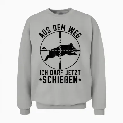 Aus Dem Weg Jagdschein Bestanden Jäger Jagdprüfung Unisex Sweatshirt - Ash