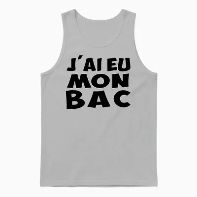 Bac Funny Unisex Tank Top - Ash