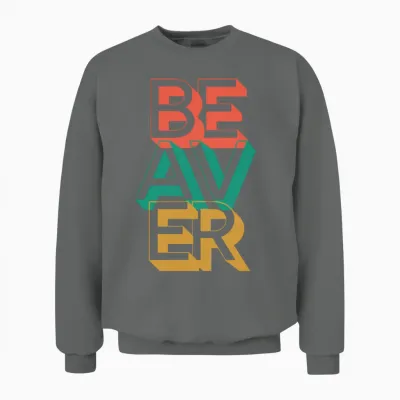 Retro Beaver Unisex Sweatshirt - Graphite Heather