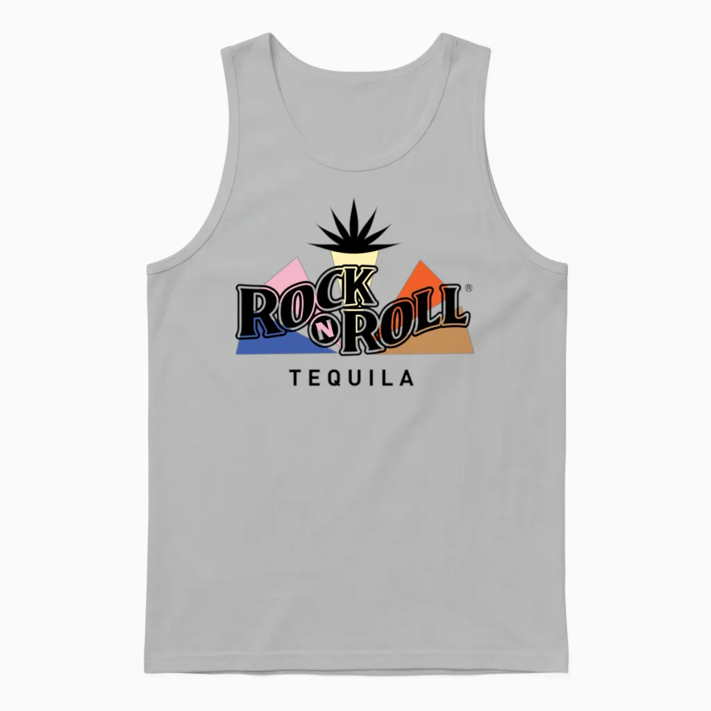 Rock N Roll Tequila Fifth Collection Unisex Tank Top in Ash