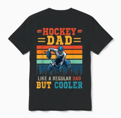 Hockey Dad Definition Cooler Vatertag Spieler Liebhaber Unisex T-Shirt - Black