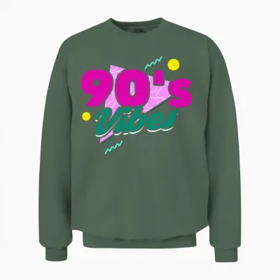 1990s Retro 90s Costume Unisex Sweatshirt - Military Green