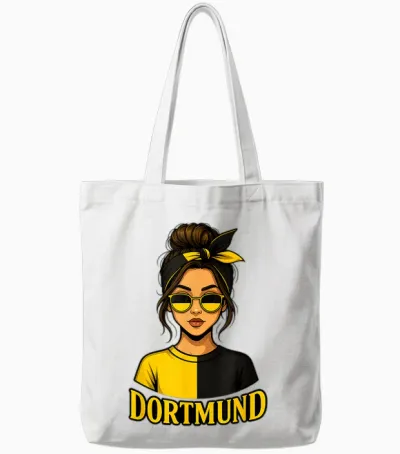 Dortmund T-Shirt Dortmunder Ultras Women's / Girls' Tote Bags - White