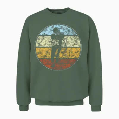 Rugby Retro Unisex Sweatshirt - Military Green