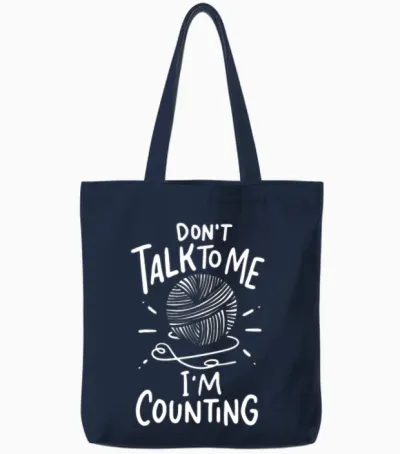 Crochet Crocheting Tote Bags - Navy
