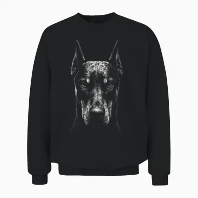 Alpha Doberman Rage – Ultra Viral Streetwear Drop Unisex Sweatshirt - Black