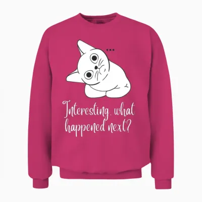 Funny Kitten Unisex Sweatshirt - Heliconia