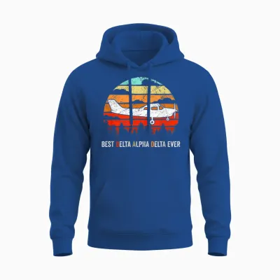 Airplane Pilot Best Dad Flying Gift Unisex Hoodie - Royal