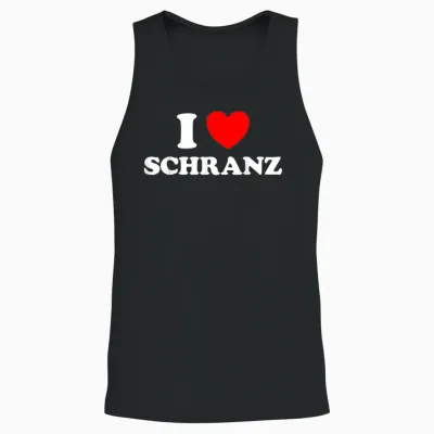 I Love Schranz Funny Hard Tekno Techno Fast Music Fan German Unisex Tank Top - Black