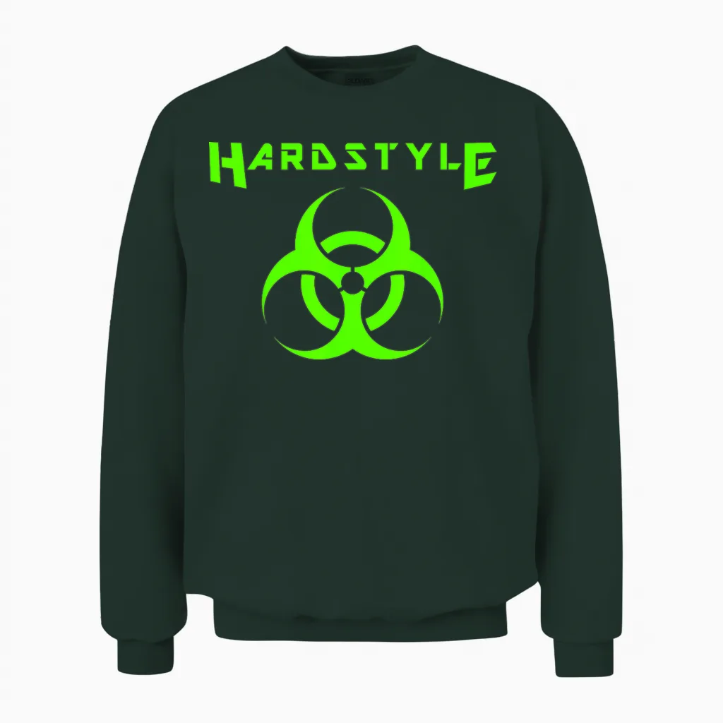 Hardstyle Party Hard Style Musik Hardstyle Unisex Sweatshirt in Forest