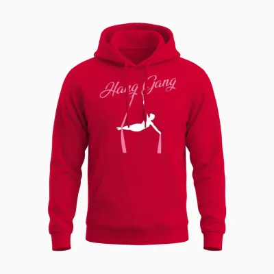 Aerial Silks. Aerial Silk Unisex Hoodie - Red