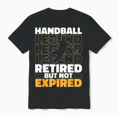 Handball Im Ruhestand Spieler Sport Verein - Handballer Unisex T-Shirt - Black
