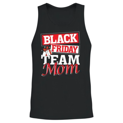 Black Friday Team Mom Unisex Tank Top - Black