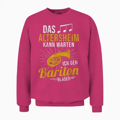 Baritonhorn Musiker Das Altersheim Kann Warten Bariton Unisex Sweatshirt - Heliconia