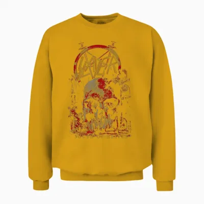 Slayer - South of Heaven Three Color Unisex Sweatshirt - Gold