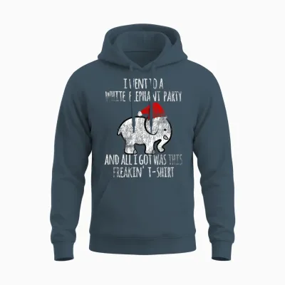 White Elephant Christmas Fun T-Shirt Gift Exchange Contest Unisex Hoodie - Dark Heather