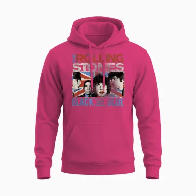 Offizielle the Rolling Stones Schwarz Und Blau Unisex Hoodie - Heliconia