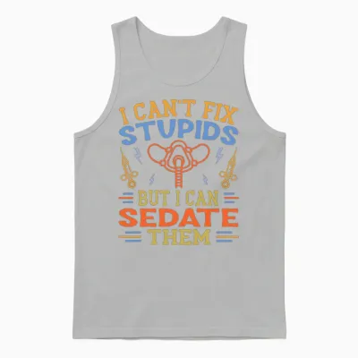 Anesthesiologist Funny Anesthesiology Doctor Unisex Tank Top - Ash
