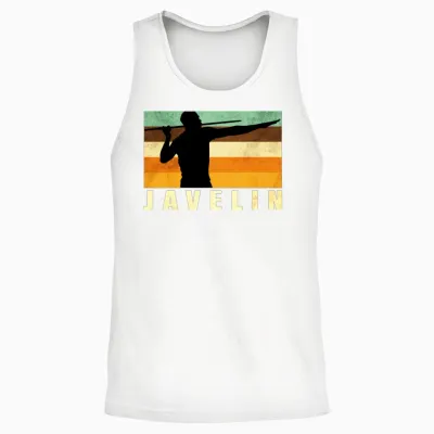 Javelin Retro Unisex Tank Top - White