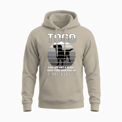 Dog Togo Dog Unisex Hoodie - Sand