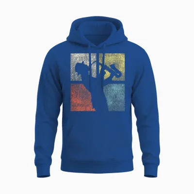 Saxophone Retro Vintage Unisex Hoodie - Royal