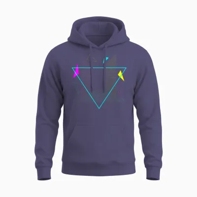 Vaporwave Aesthetic Retro Synthwave Unisex Hoodie - Heather Sport Dark Navy