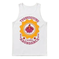 Funny Thanksgiving Unisex Tank Top - White – 1