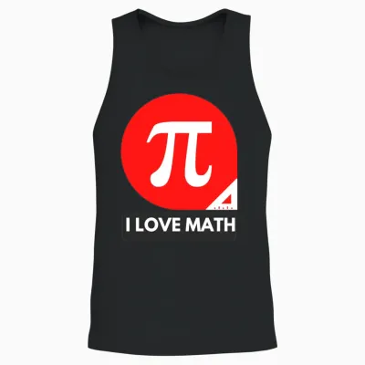 I Love Math Unisex Tank Top - Black