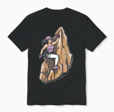 Hiking Hike Cool Unisex T-Shirt - Black