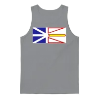 Flag of Newfoundland and Labrador, Drapeau Tnl, Ca Unisex Tank Top - Sport Grey – 1