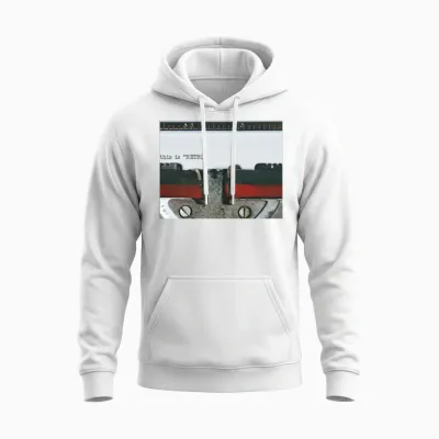 Retro Unisex Hoodie - White