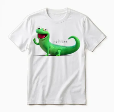Disney Pixar Hoppers Tom Lizard Smiling Happy Pose Unisex T-Shirt - White