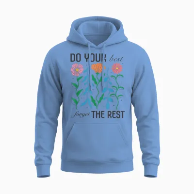 Women's Boho Motivational Inspirational Positive Quote Cute Unisex Hoodie - Carolina Blue