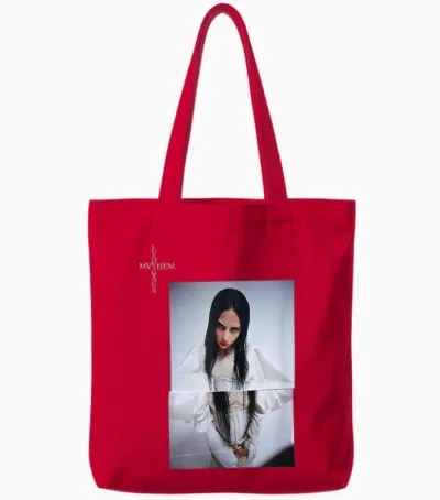 Official Lady Gaga Mayhem Photo Tote Bags - Red