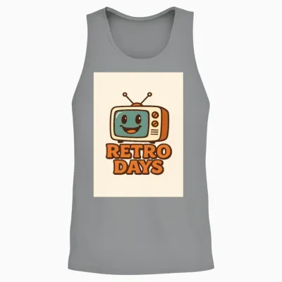 Retro Days Tv Nostalgia Unisex Tank Top - Sport Grey