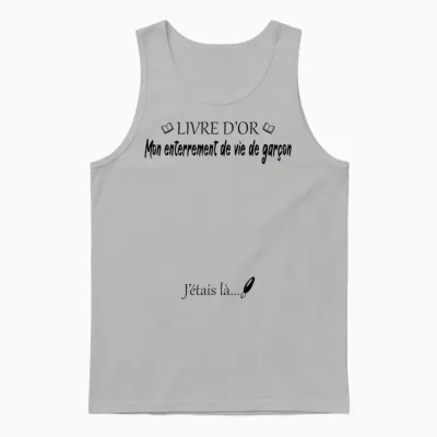 Mon Enterrement De Vie De Garçon Evg Livre D'or Humour Unisex Tank Top - Ash