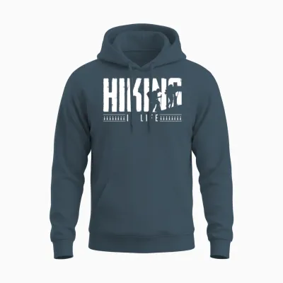 Hiking Unisex Hoodie - Dark Heather