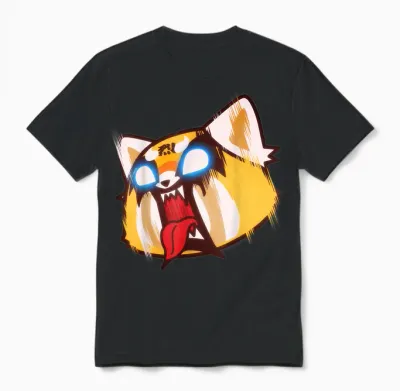 Aggretsuko Screaming Rage Unisex T-Shirt - Black