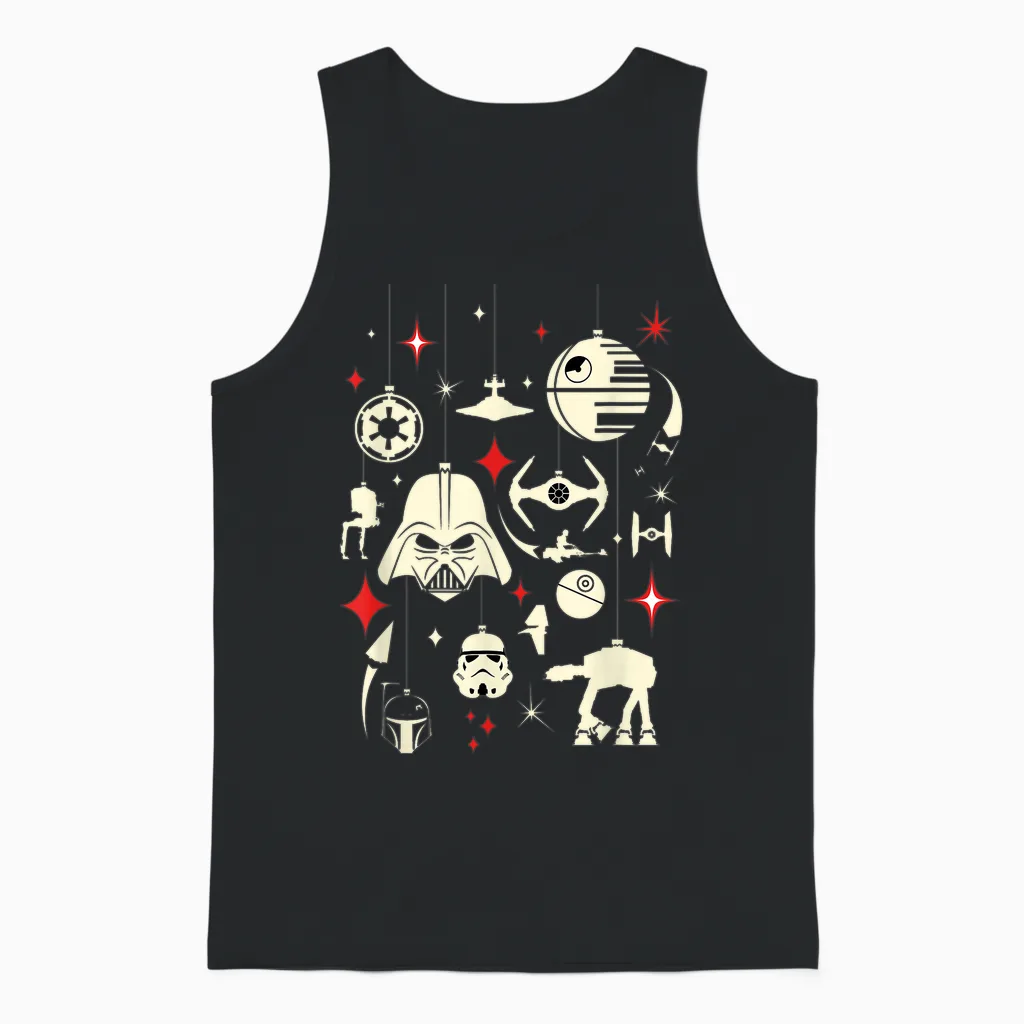 Star Wars Galactic Empire Ornaments Holiday Unisex Tank Top in Black