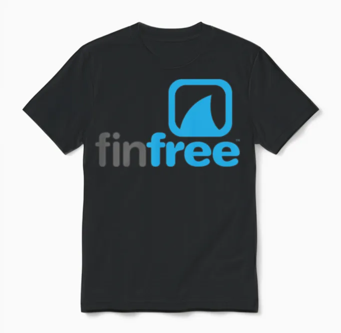 Finfree™ Logo Official Hires.png Unisex T-Shirt in Black