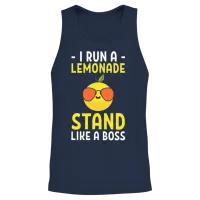 Funny Lemonade Stand Lemonade Vendor Unisex Tank Top - Navy – 2